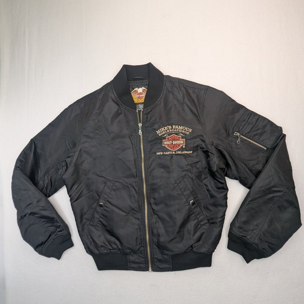 Harley-Davidson Bomber Jacket – Mike's Famous New Castle Delaware Size M